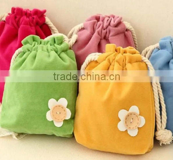 Promotion jute new design drawstring bags made in china