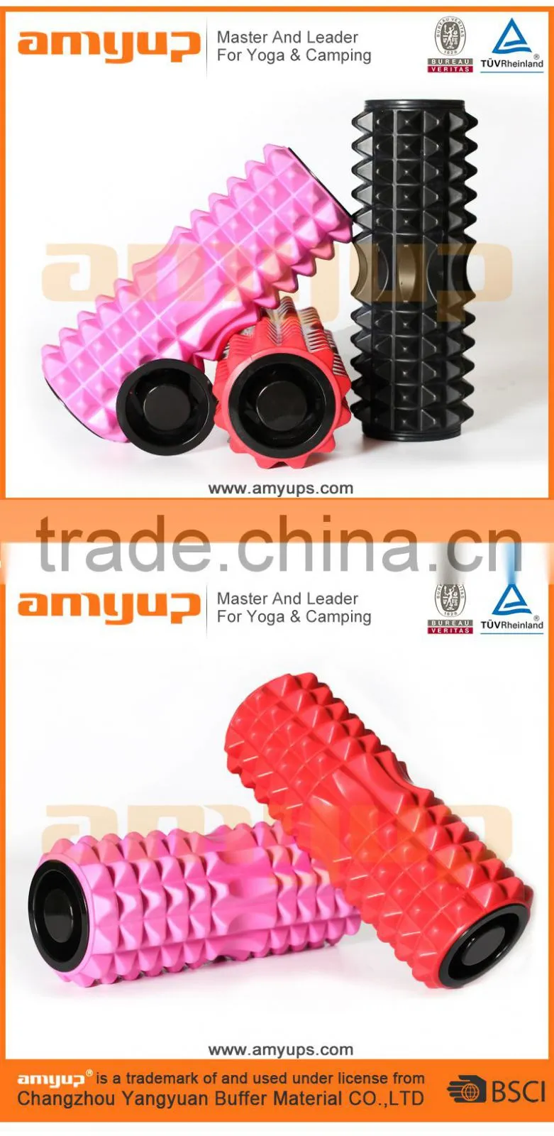 2016 NEW Eva yoga massage hollow foam roller