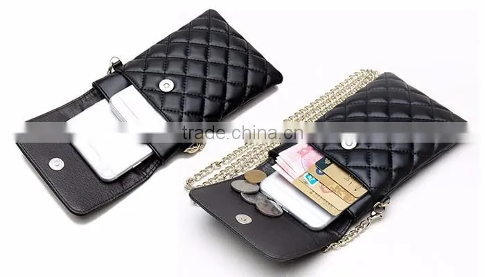 2016 Fashion girls PU material phone shoulder bag