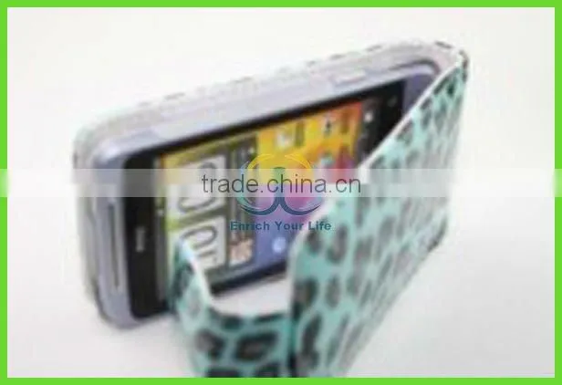 leopard crystal case for htc desire z