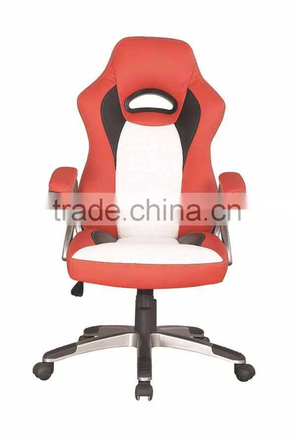 Comfortable top quality widely use pu seat and back nylon castors office chairs