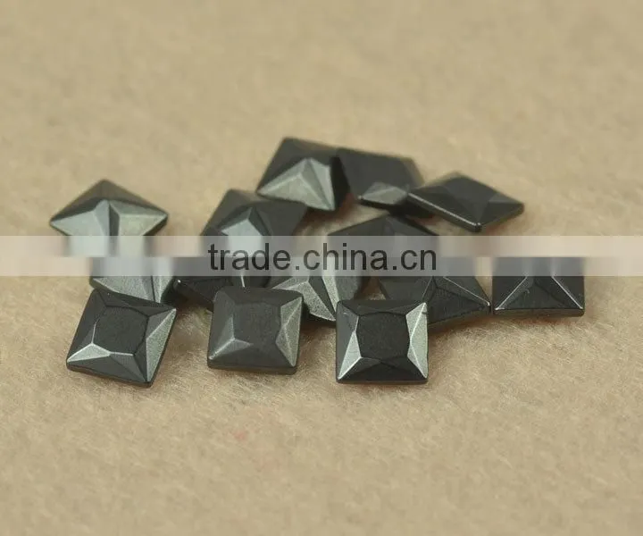 wholesale price black faceted oval shape hematite stone