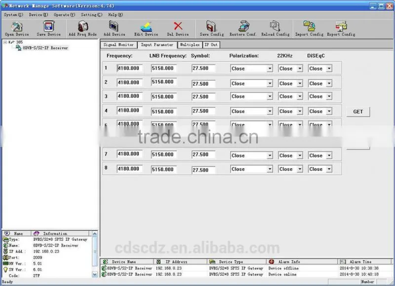 8 channel satellite iptv streaming