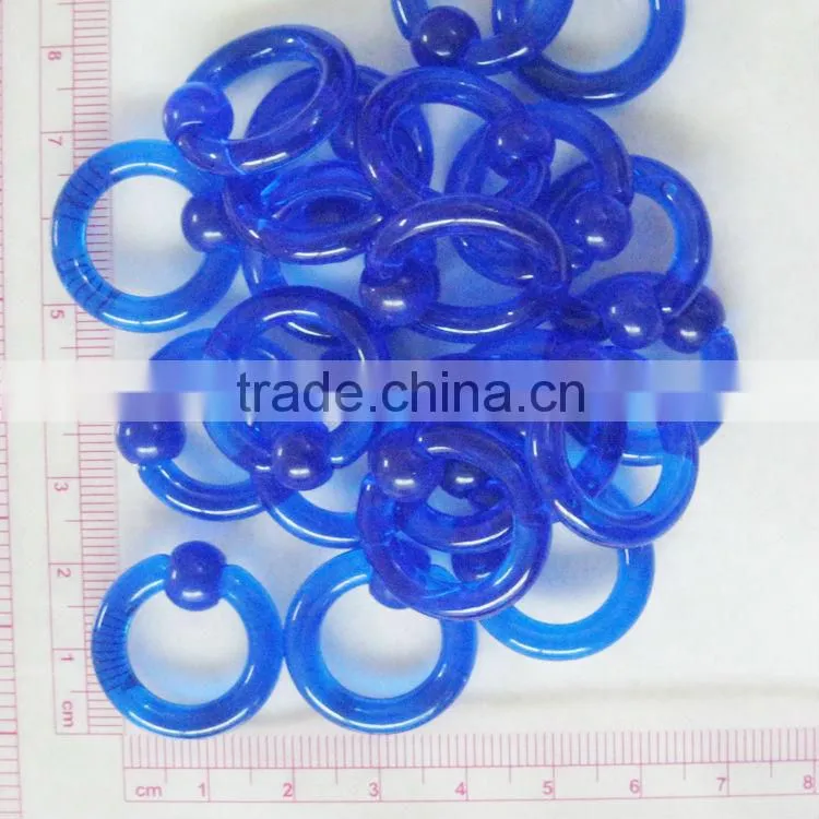 RoyalBlue Acrylic BCR body jewelry