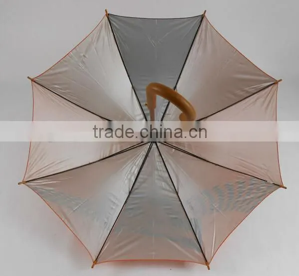 customized made colorful straight best selling wooden umbrella with sunscreen