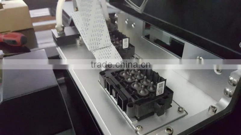 JIANGHUA rotary pallet and CD printing desktop uv printer