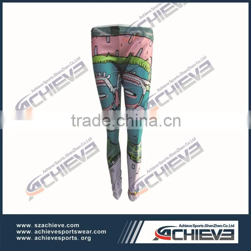 Ladies Camouflage Print Patterned Full Pants Leggings
