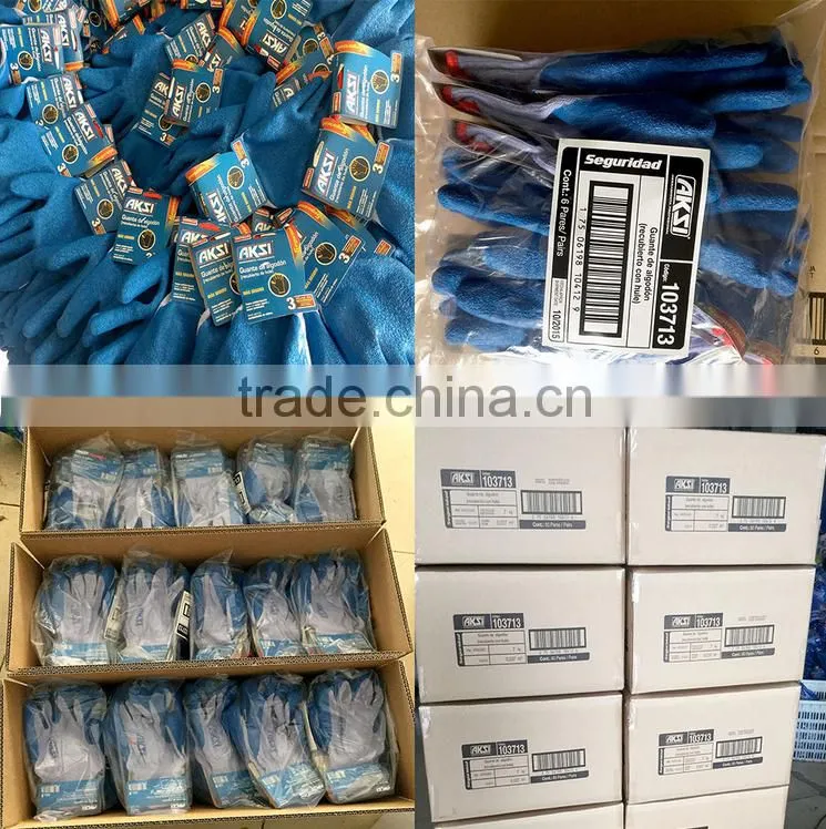 Good quality Safety Industrial latex working gloves
