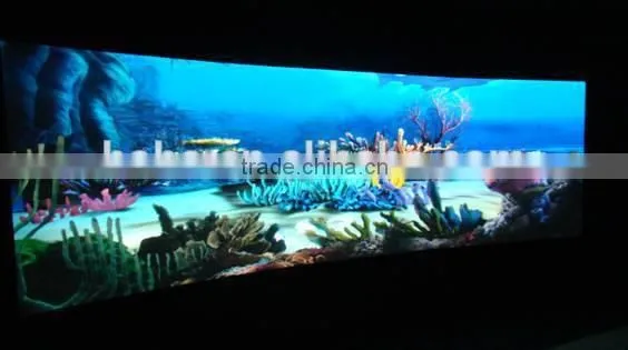 High Contrast Theatre Fabric / fixed frame screen for high level home theater