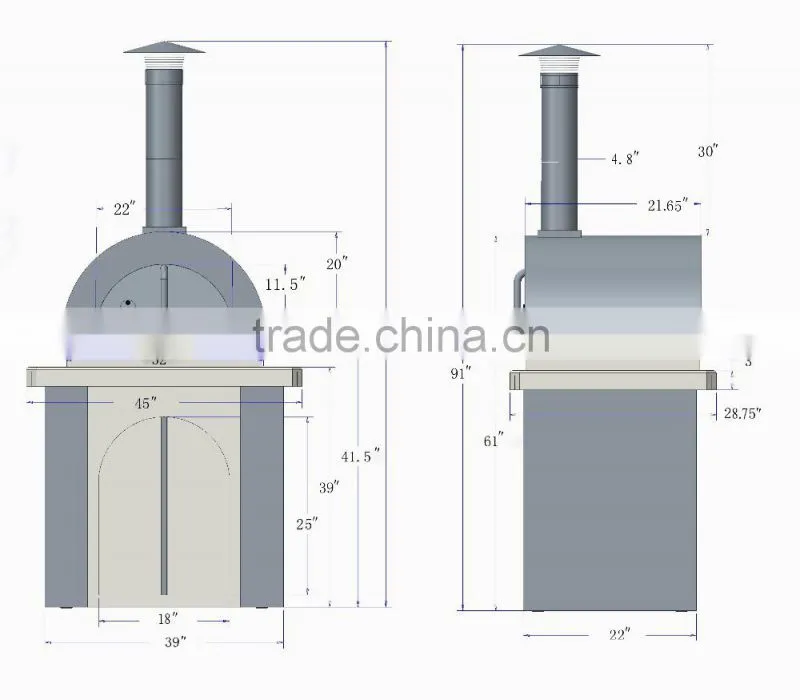 2015 high quality Brick Oven Pizza Ovens Sale