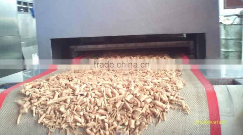industrial continous feeding microwave coffee bean/nuts roasting machine
