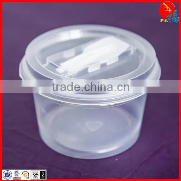 High quality clear PP microwave soup bowl with lid