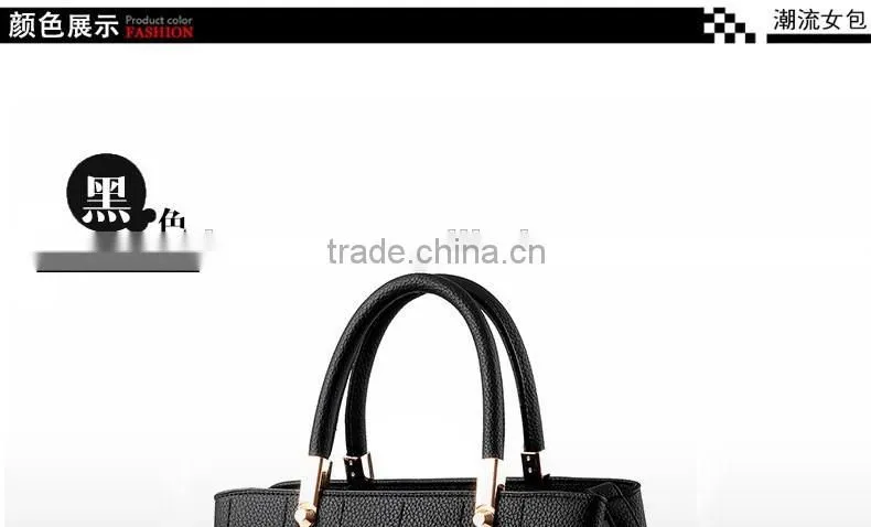 Wholesale ladies handbags female cheap PU leather tote bags for women