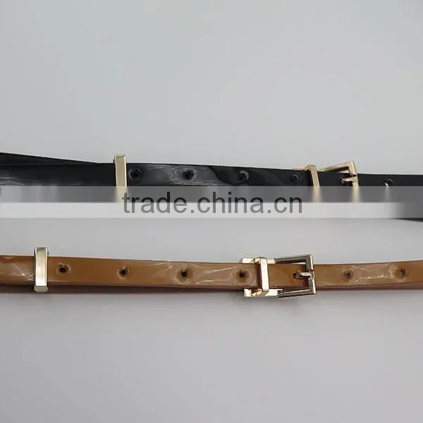Simple skinny belt for jeans and dress