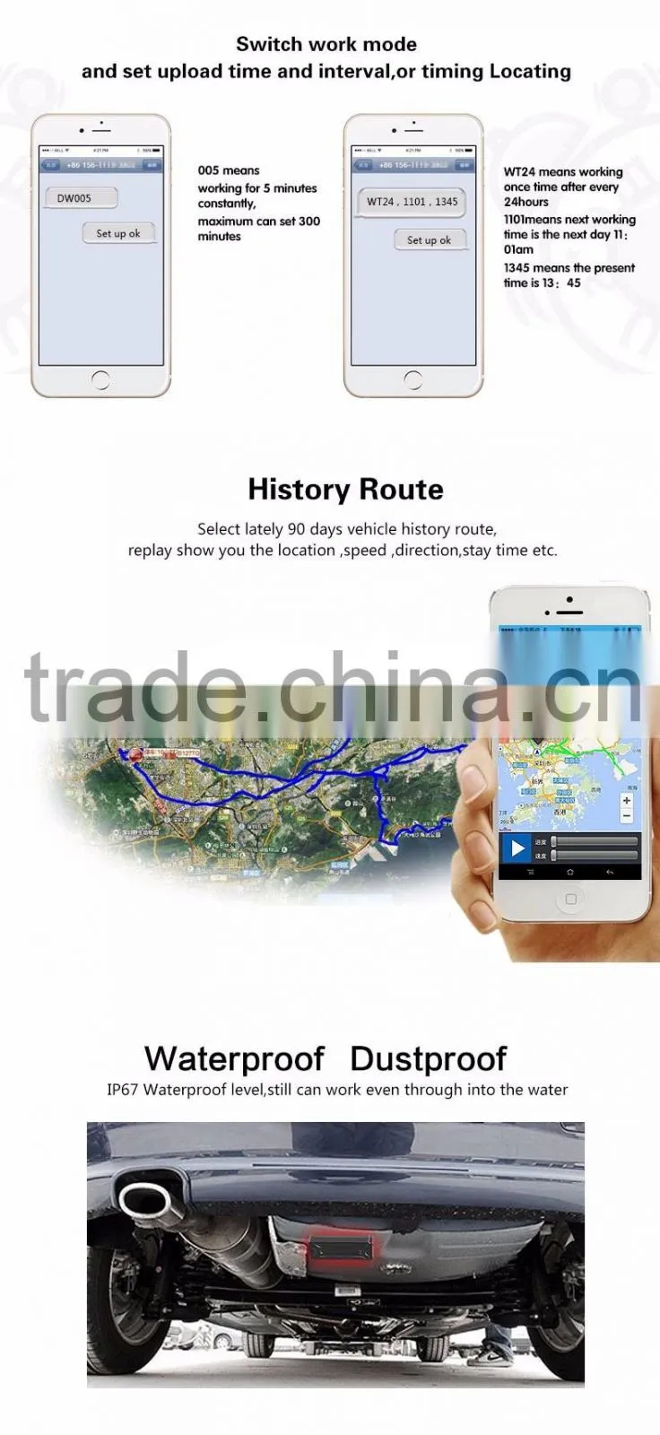 Magnetic installation Gps Tracking device for Vehicle Gps Tracker
