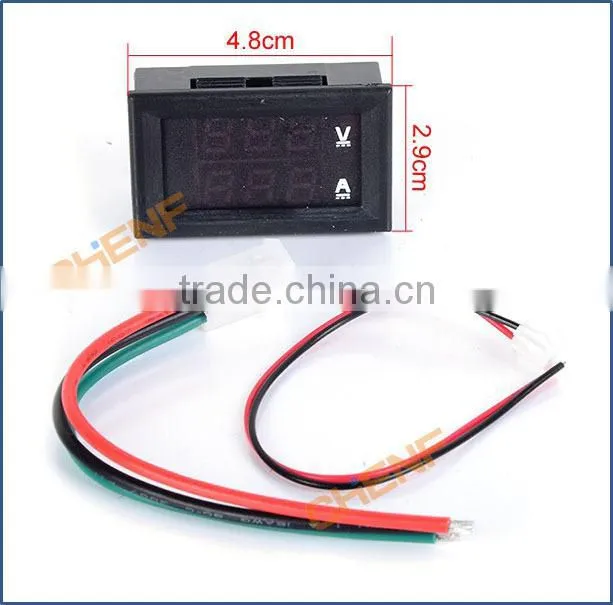Cheaper High Quality Dual LED Digital Voltmeter Ammeter Amp Volt Meter + Current Shunt DC 100V 10A