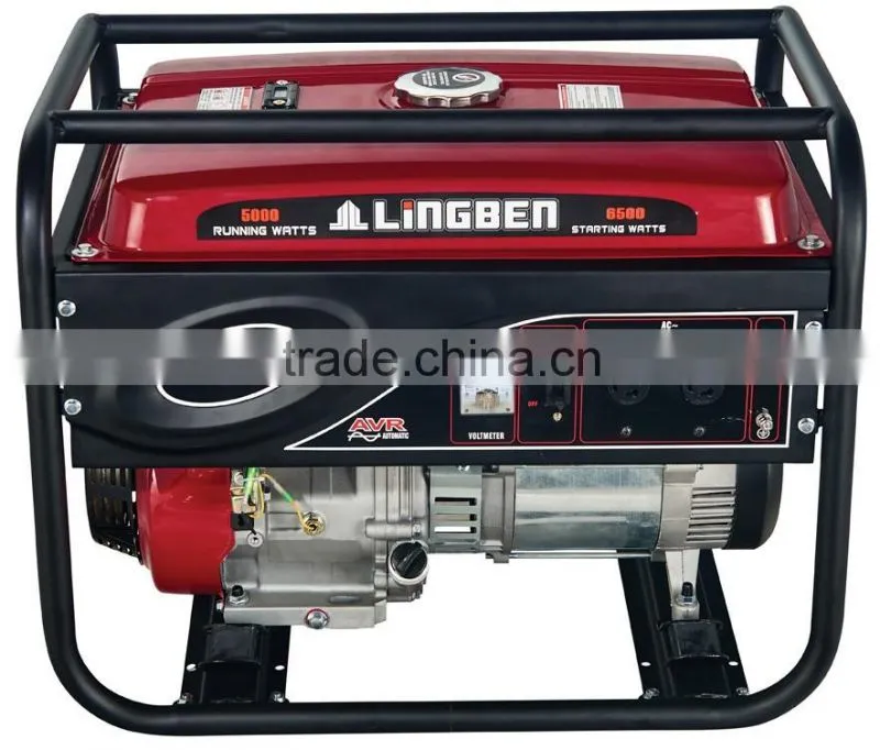 Lingben China 5kva 6500w gasoline generator taizhou