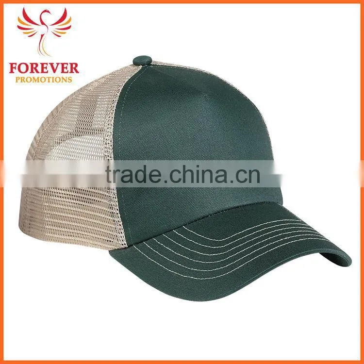 Embroidery 5 Panel Mesh Back Unique Design Custom Logo Cotton Baseball Cap Hat Visor