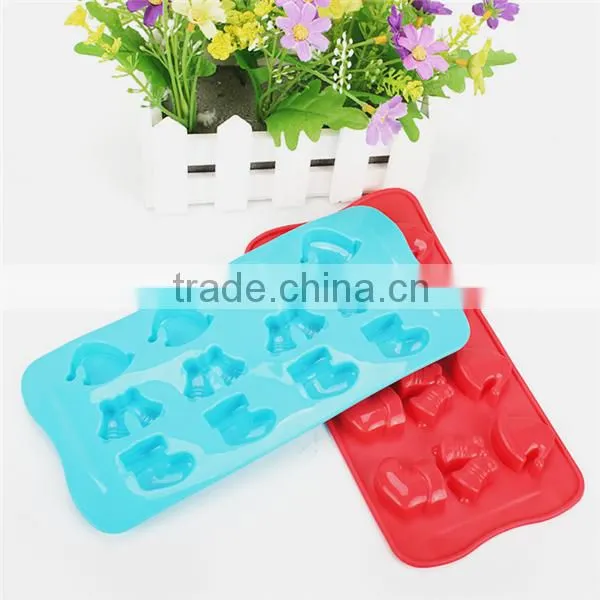 Christmas promotion gift silicone snowman cake mold