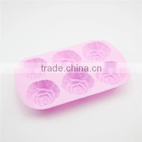 Food grade quality rose shaped cake mold