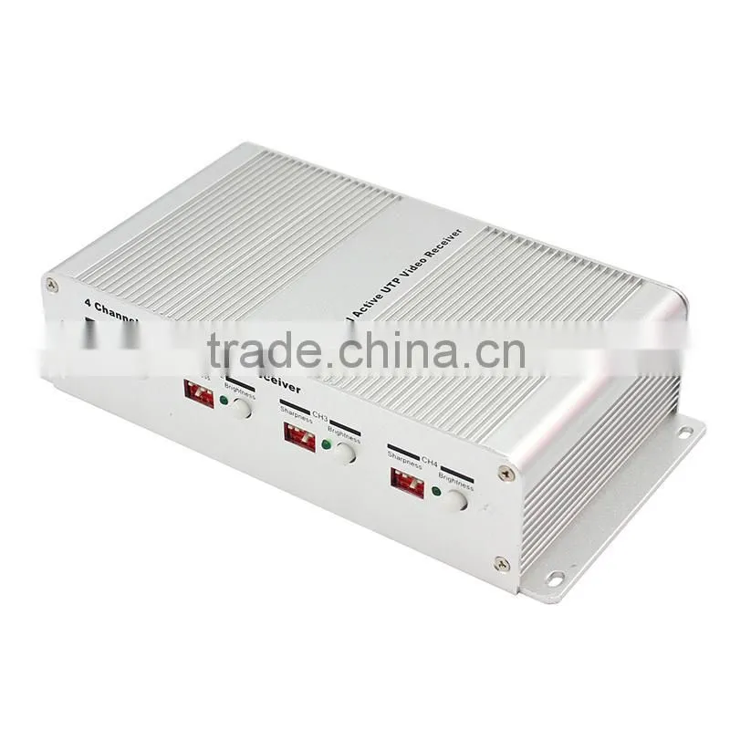 CCTV security system 4 Channel Twisted Pair Active Video Balun Receiver