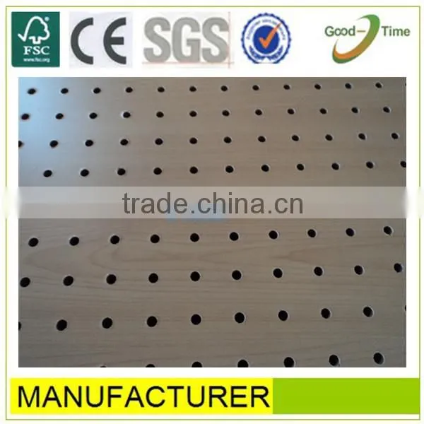 cherry melamined high quality MDF wooden peg board