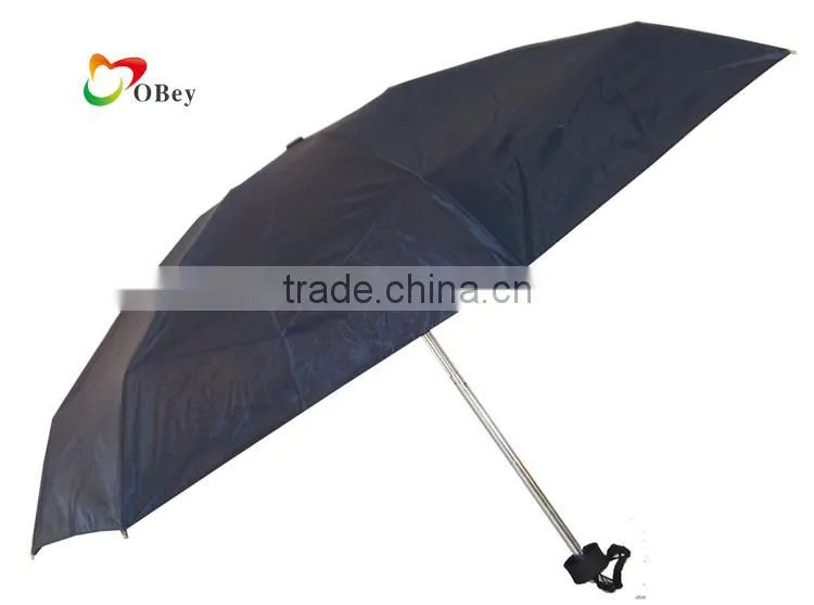 Navy Color 7 Ribs 5 Fold Windproof Parasol Umbrella