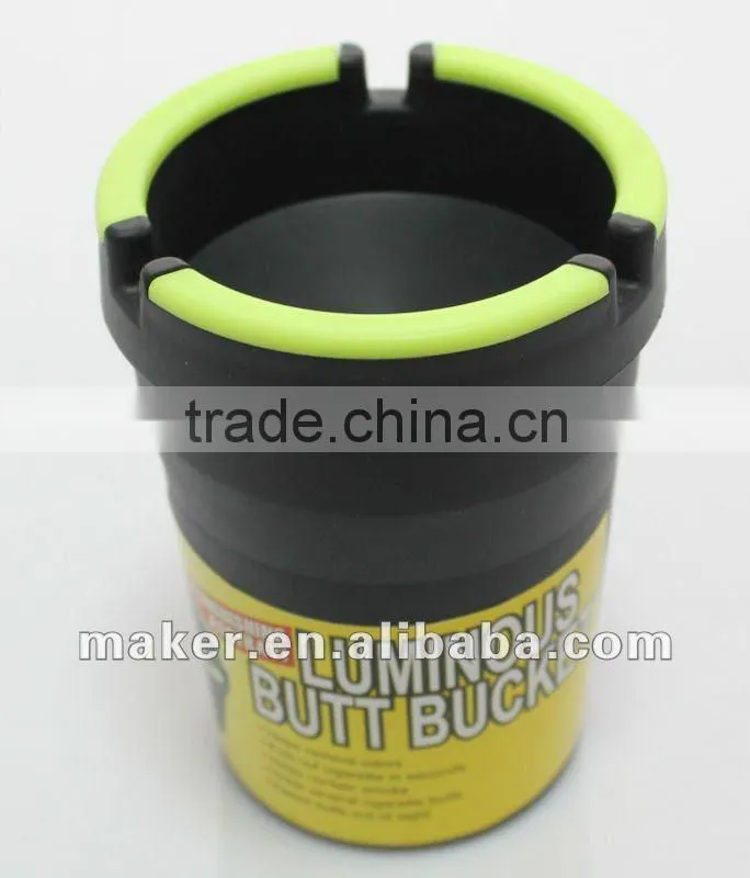 Luminous Car Cup Holder Extinguishing Butt Bucket