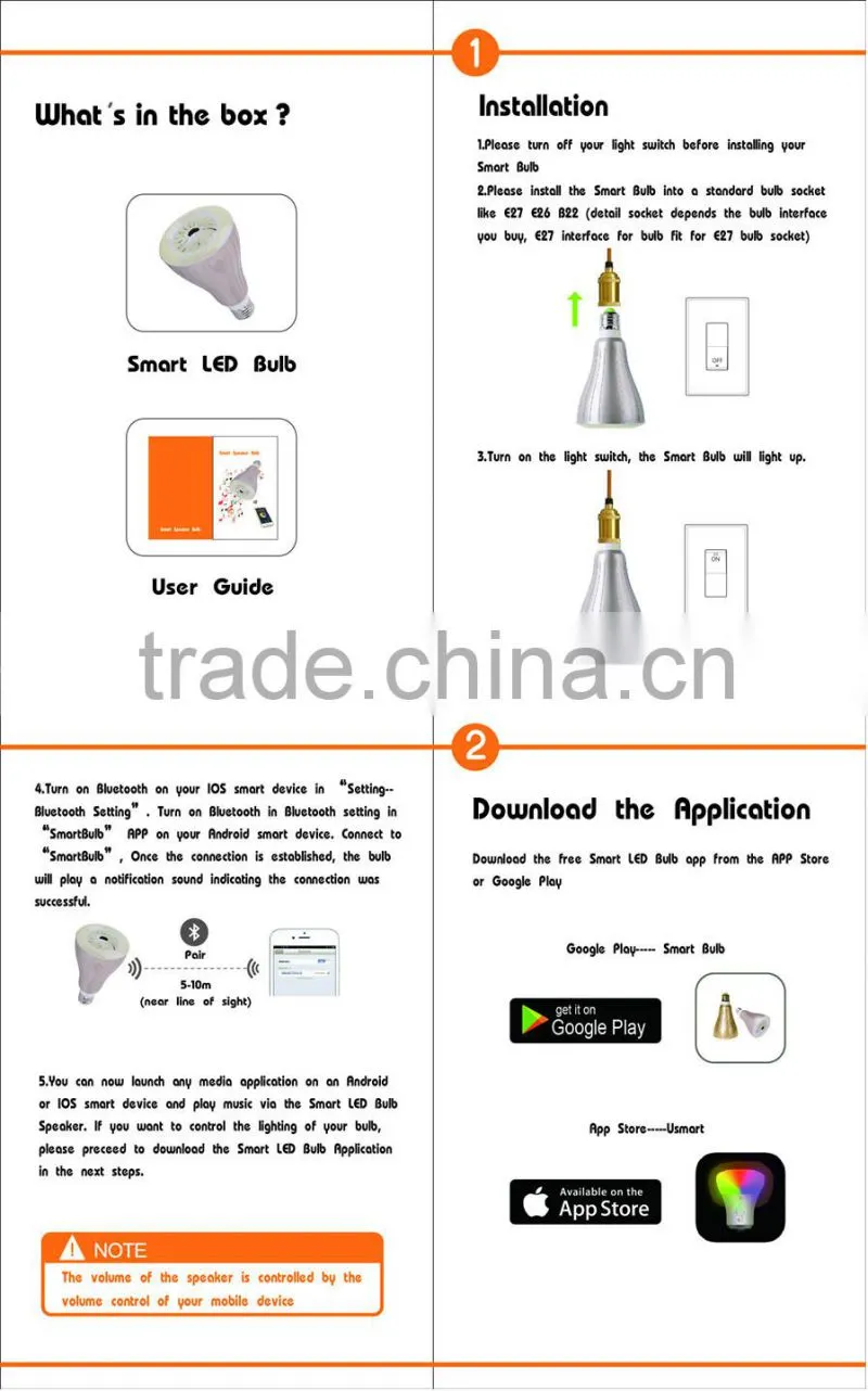 2015 New Technology LED Light Bluetooth Speaker