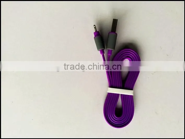 micro and I5 flat usb cable with transparent lid for mobile