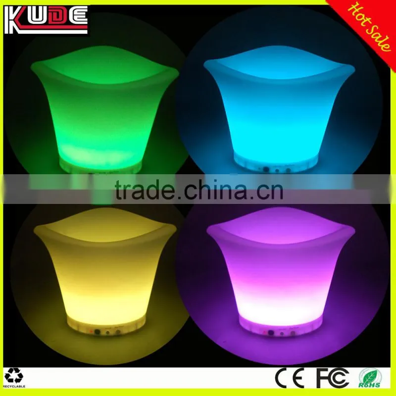 wholesalecolor changing LED lighted bucket / rechargeable LED ice bucket