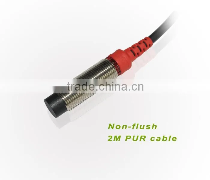 Inductive Proximity Sensor F3C-12EN04 series, M12, short housing type, 12~24v DC, 5v DC proximity sensor can be offered.