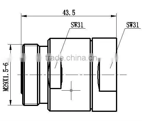 RF Coaxial 7/16 Female telecom connector for 7/8 Superflexible Cable