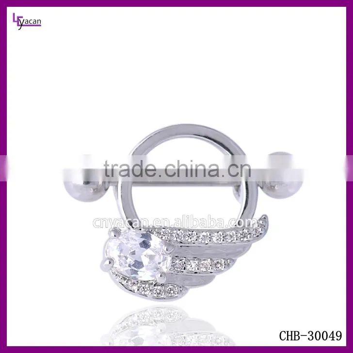 Penguin Body Jewelry Crystal Nipple Piercing Earrings