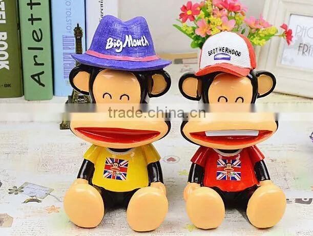 plastic piggy money box for promotion, eletric panda pvc piggy bank factory, cat stealing money plastic coin box