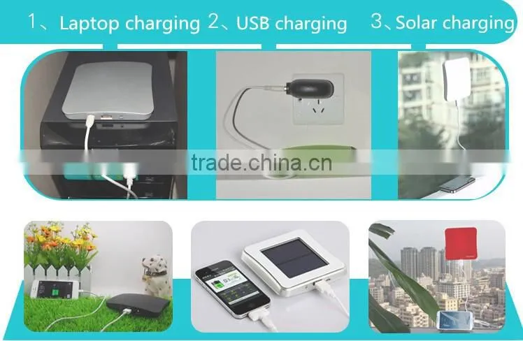 Mobile phone accessory solar battery charger solar power battery charger with sticky side