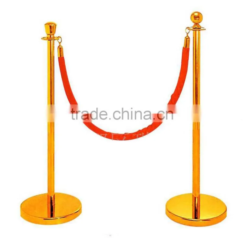 Deluxe Hotel Railing Stand Free Standing Queue Line Array Stand with sign board