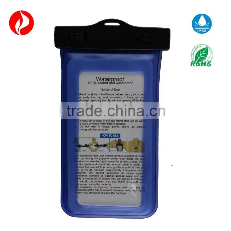 Universal PVC Material Waterproof Case Bag for Outdoor Activities 10*20 cm