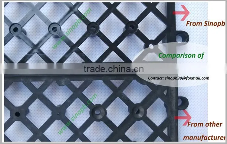 Plastic base deck tile plastic pad plastic base tile accessory