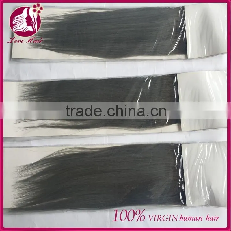 Best selling 1b/silver two tone human hair weave brazilian hair straight 7a 24 hours can ship