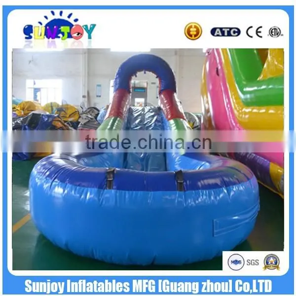 2016 new product nice embroidery design inflatable games inflatable water slide for children