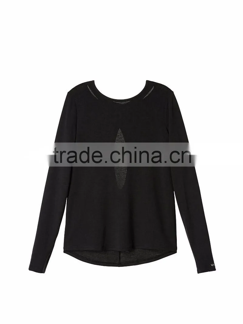 Black custom crewneck sweatshirt wholesale women crewneck sweatshirt