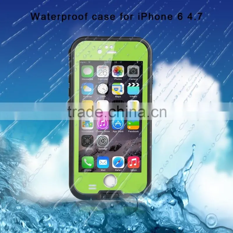 manufacture waterproof case cover for iphone6 plus mult-function