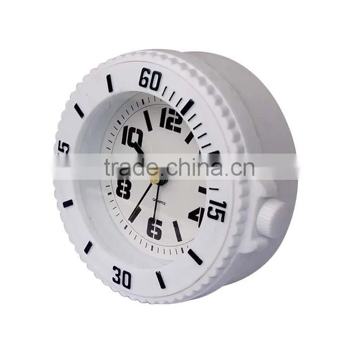 Desk alarm clock with watch feature