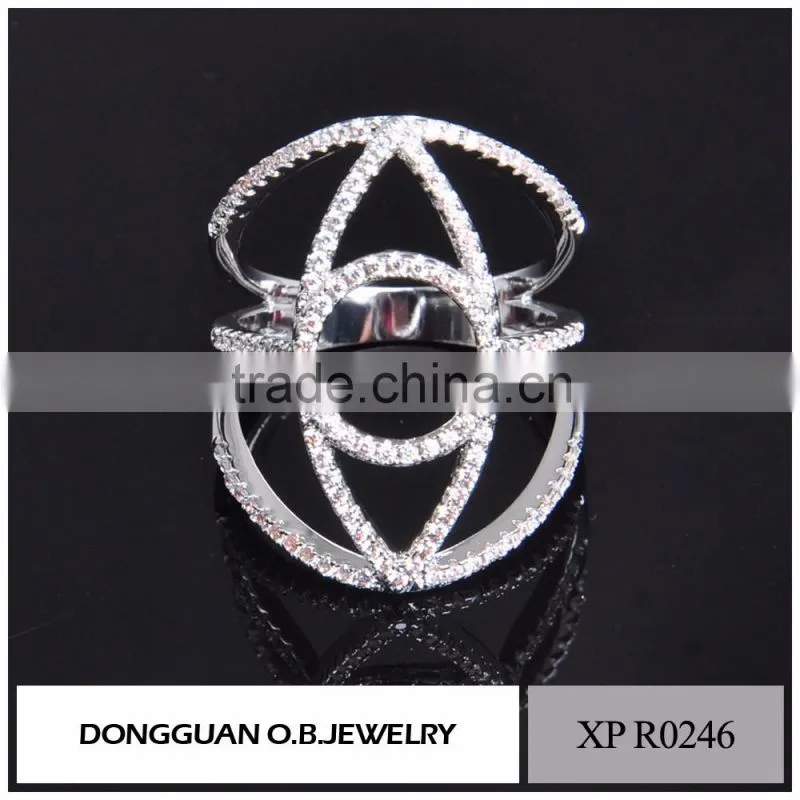New arrival wedding 2016 latest design white gold ring for women