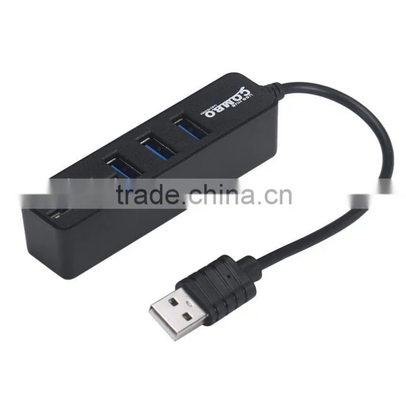 2 in1 Combo Super Speed USB 2.0 3 Port Splitter HUB+TF SD Card Reader LED Display Simple Type Up To 480Mbps For Windows For Mac