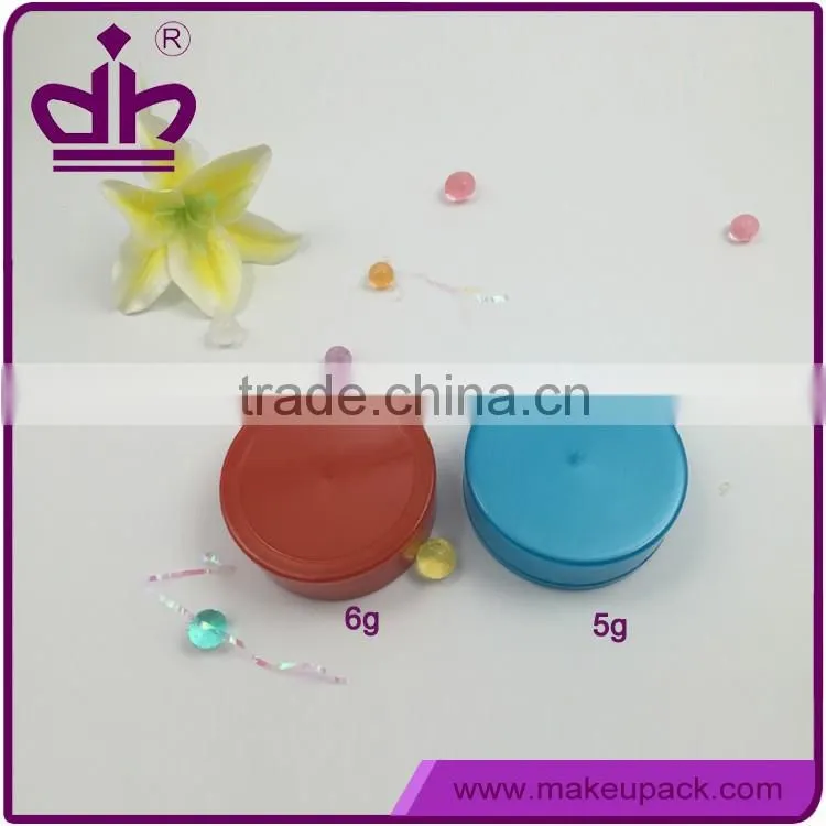 Cheap 5g/6g cosmetic sample containers with lid