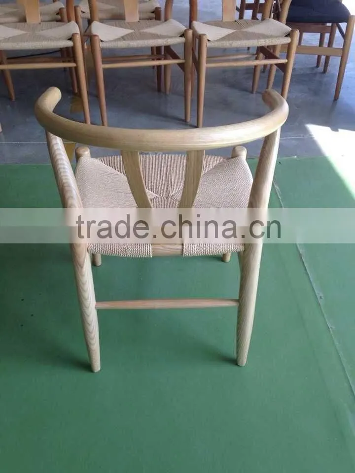 hans wegner solid wood design dining wishbone Y chair