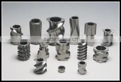 Parallel twin screw element/segment for extruder