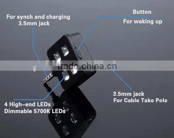 Mobile Phone Selfie LED Flash Lighting Fill-in Light For IOS Android WP, 2015 New Arrival
